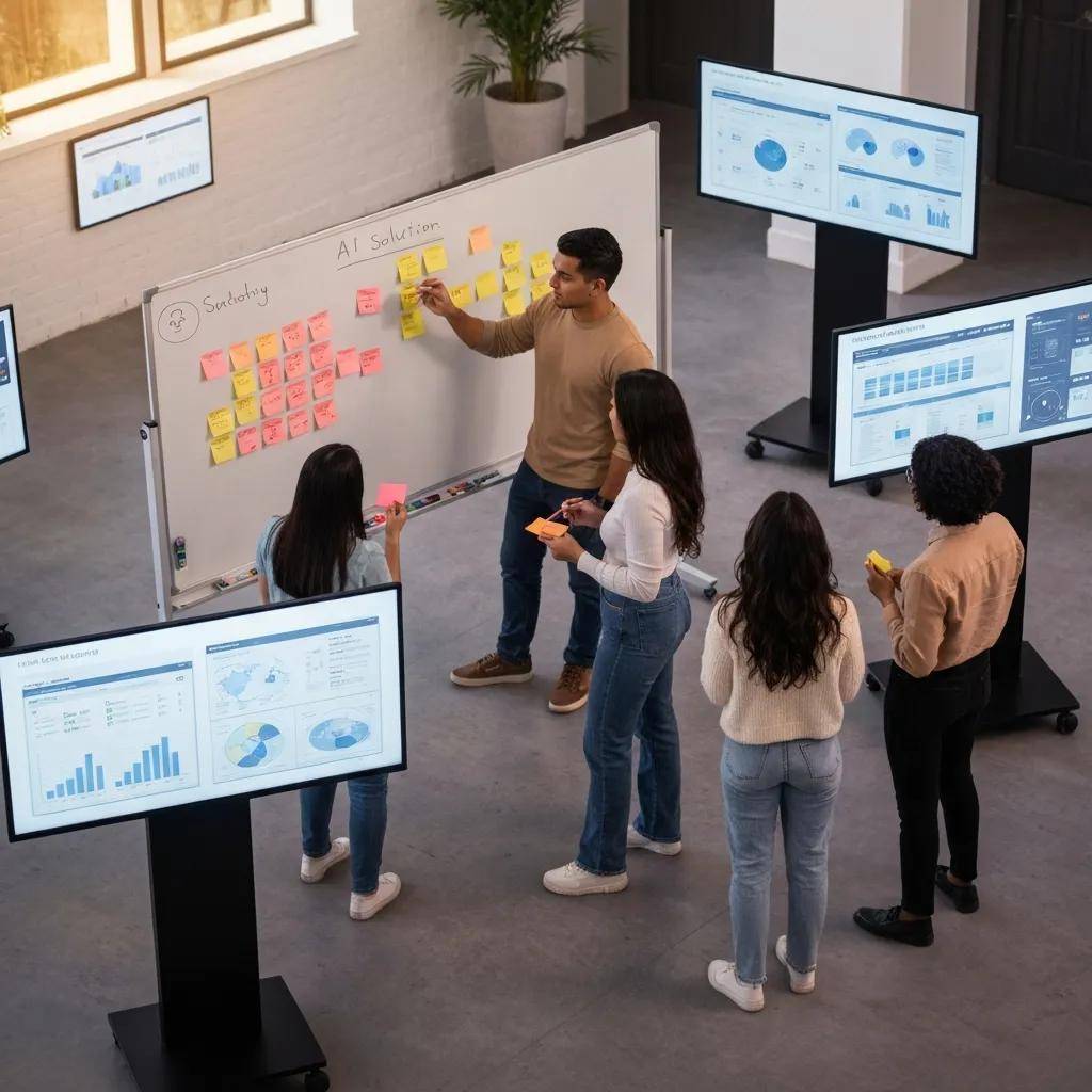 Team workshop focused on human-centric AI solutions and collaboration