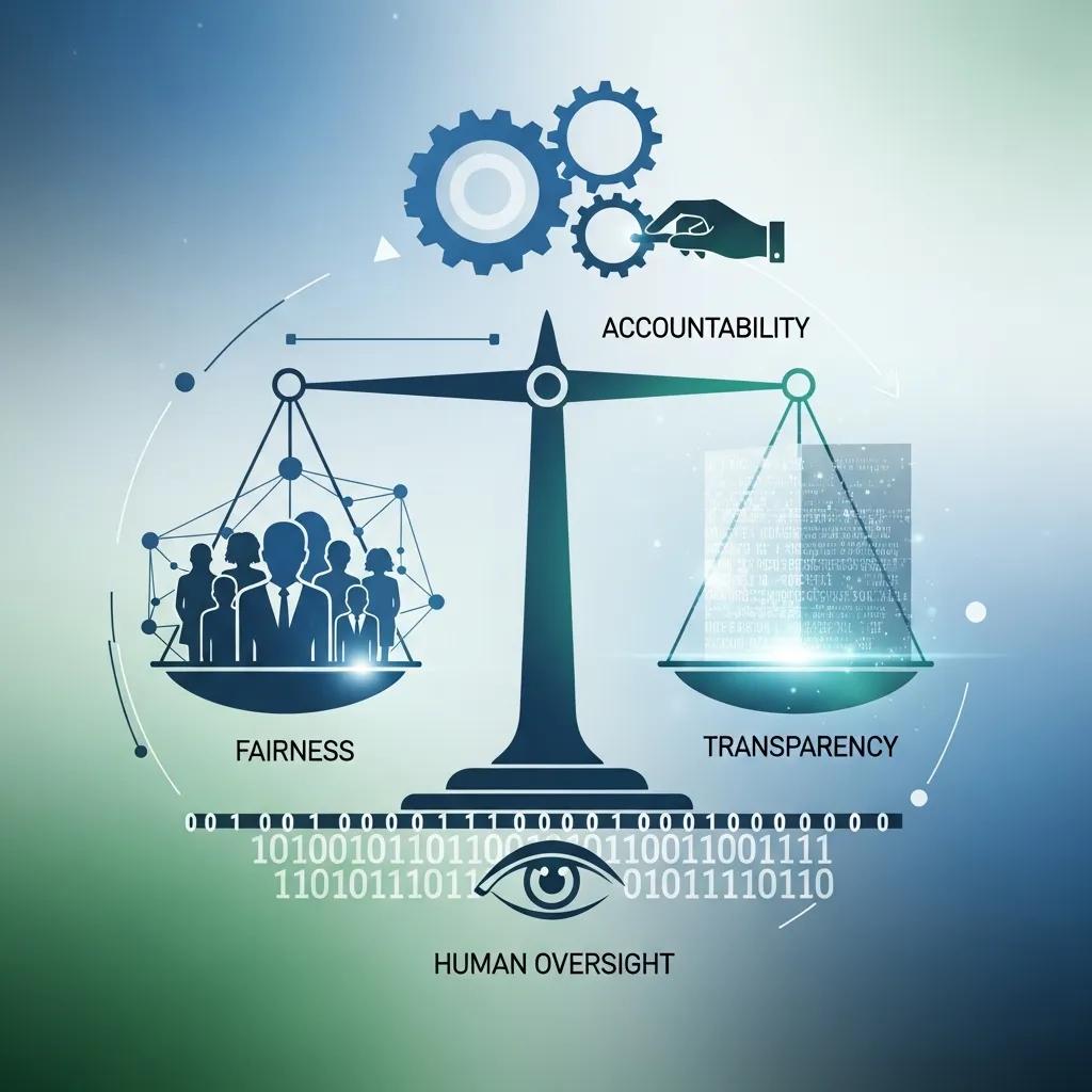 Symbolic representation of core principles in an AI ethics framework for small businesses