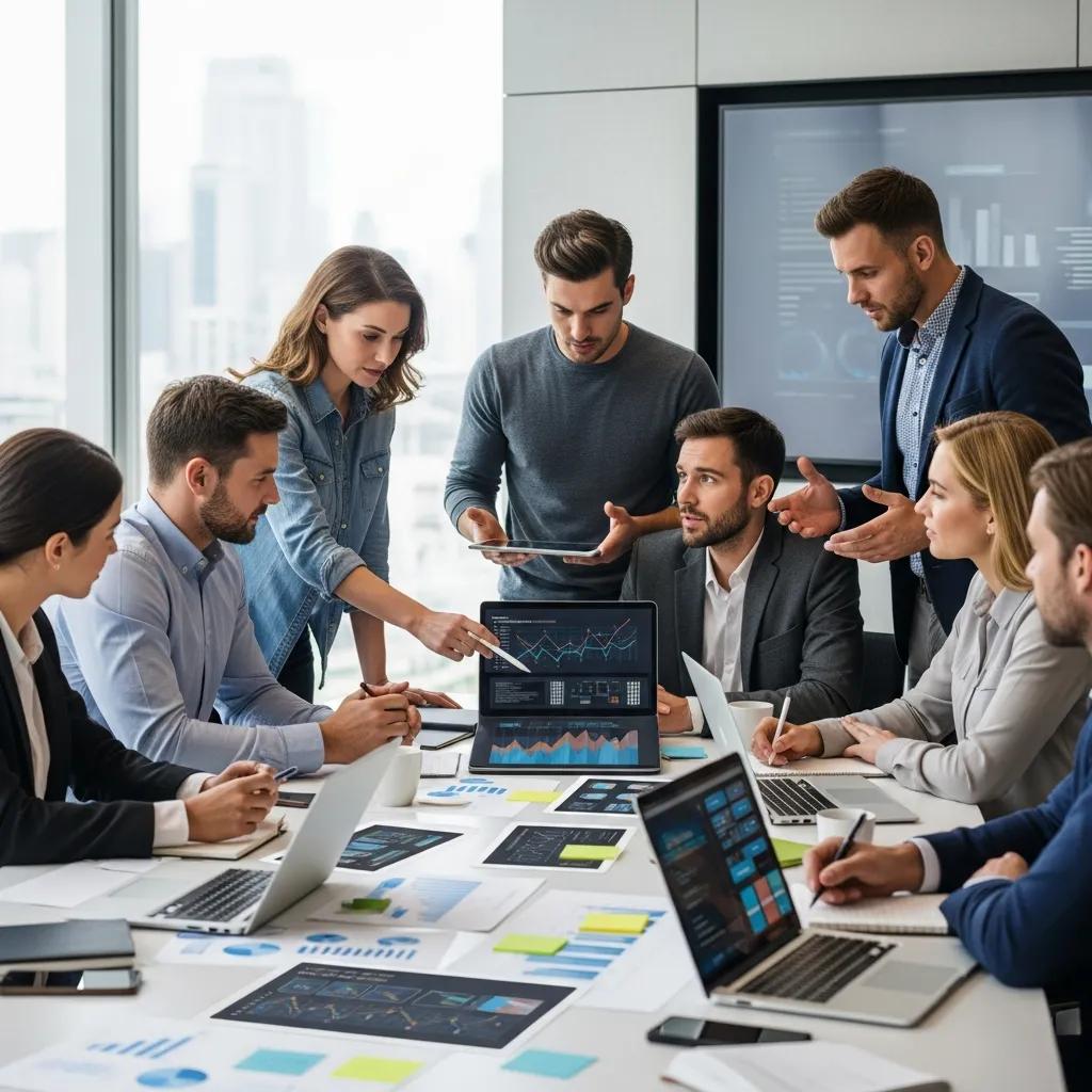 Team collaboration on the AI Opportunity Blueprint for ethical AI adoption