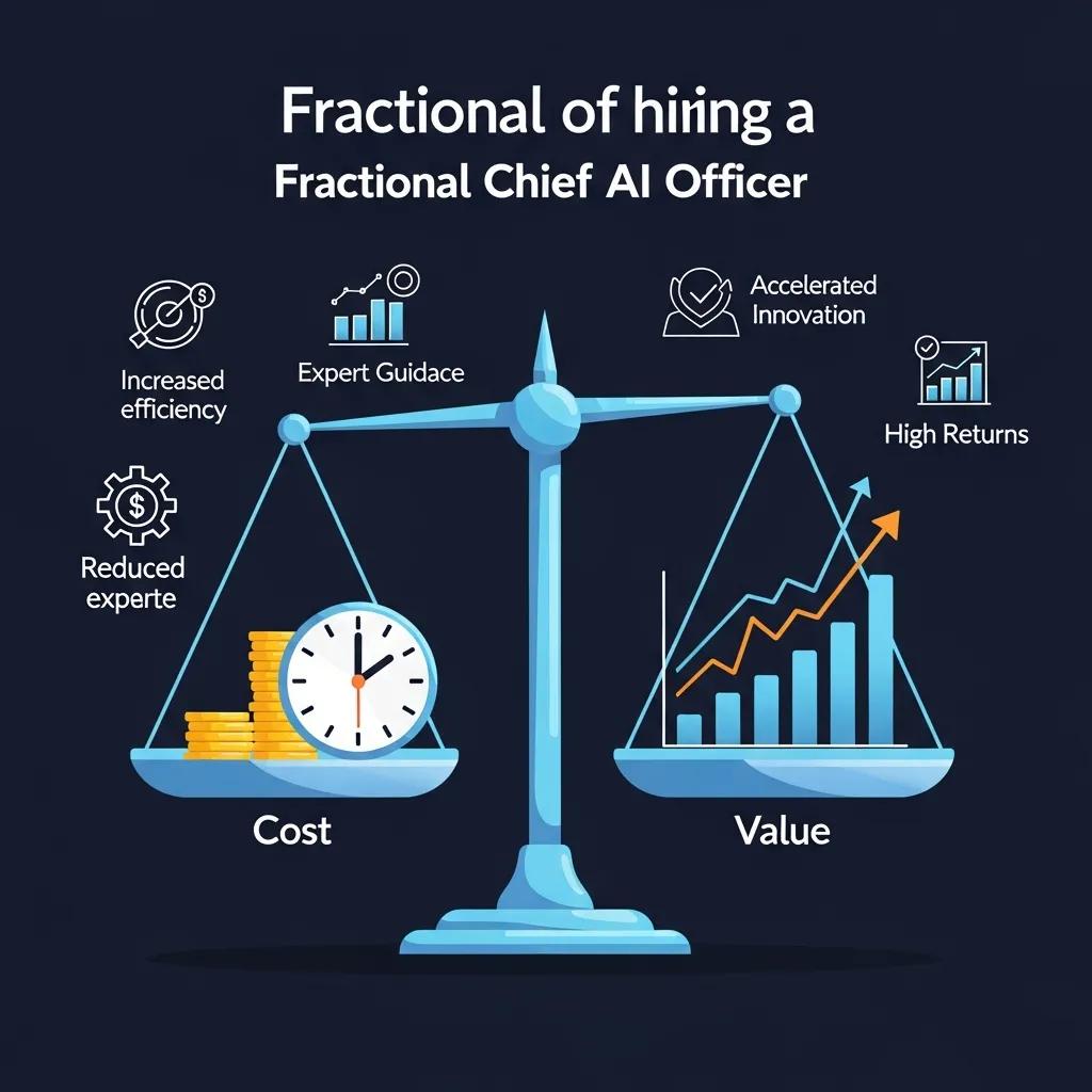 Visual metaphor of cost-effectiveness and value in AI leadership