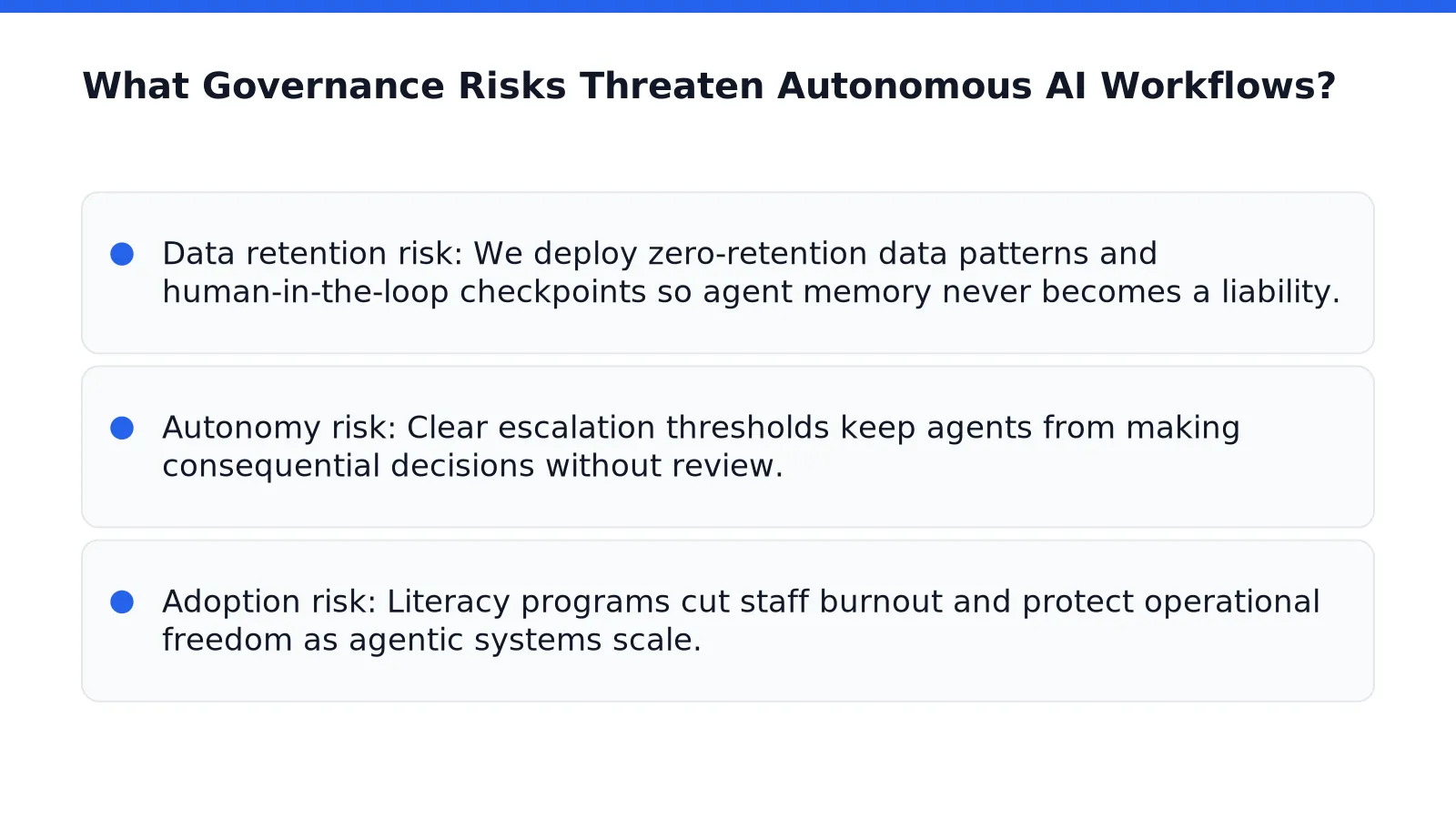 What Governance Risks Threaten Autonomous AI Workflows