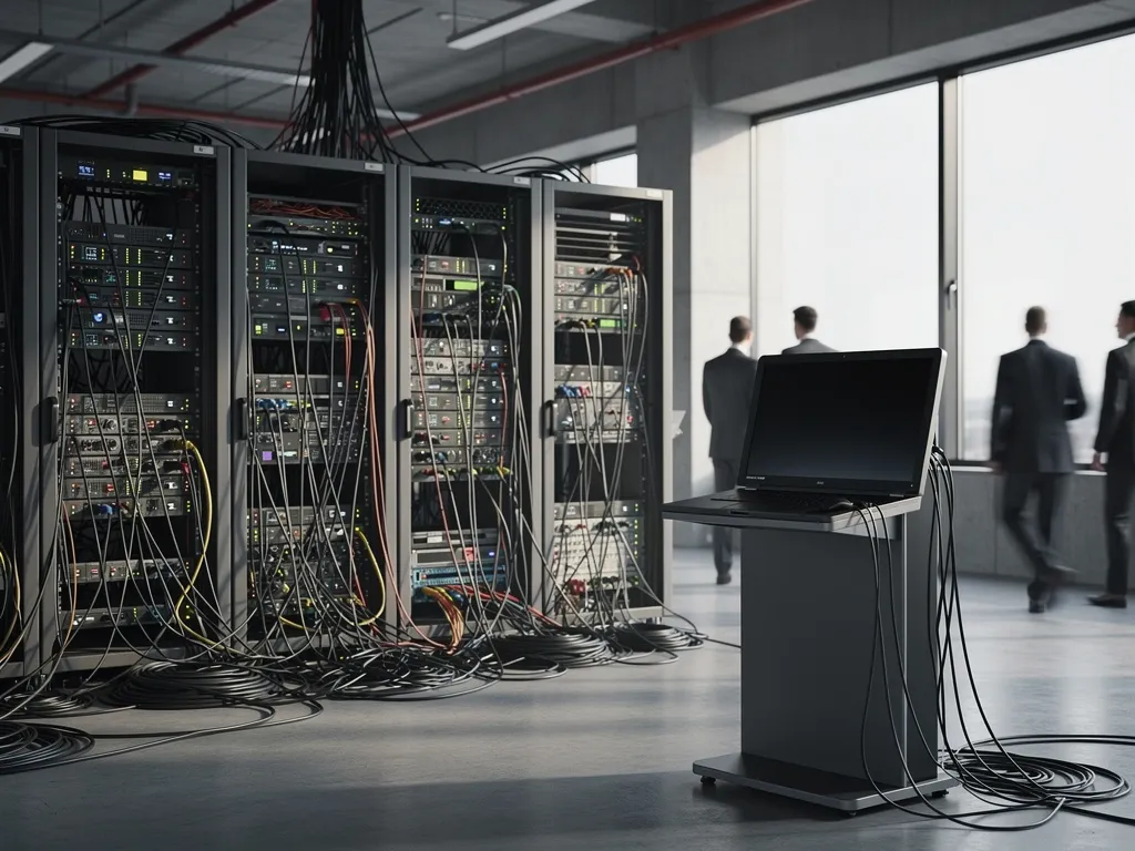 Executive reviewing flagged permissions gaps in an unchecked AI deployment